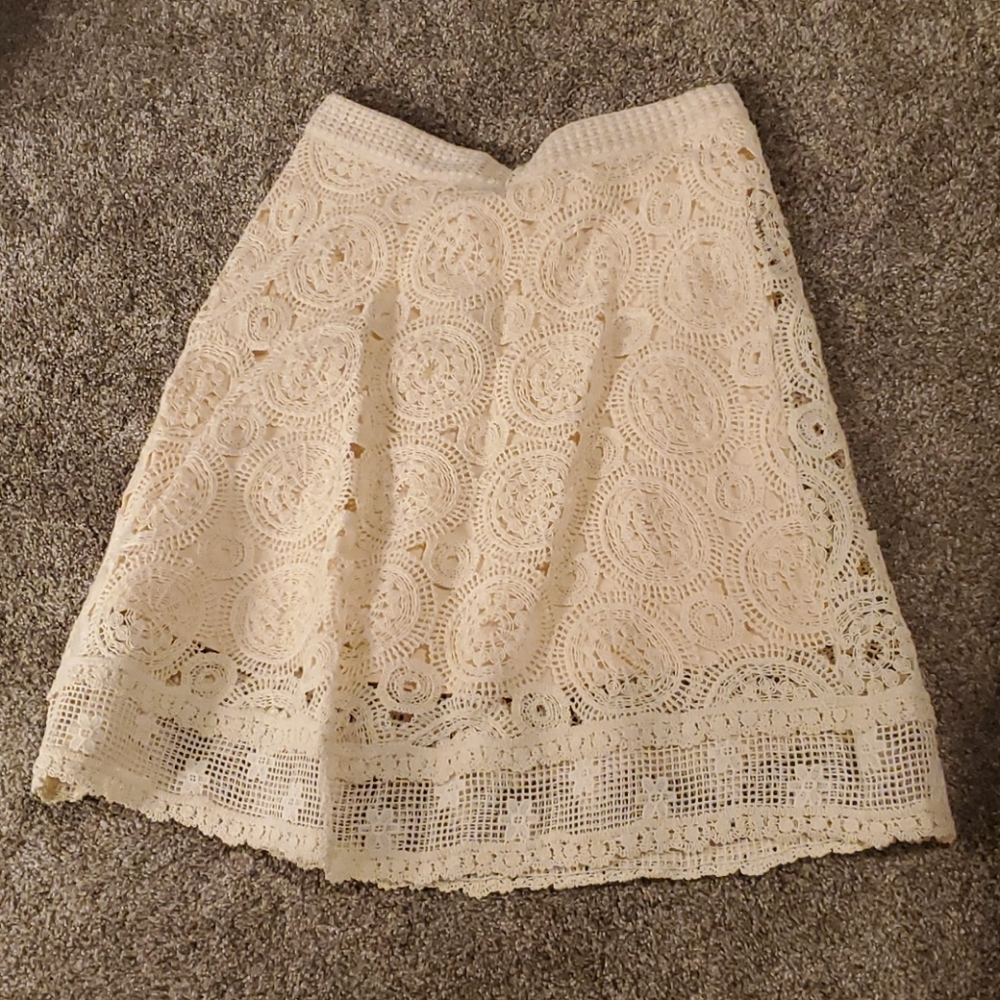 NWT anthropologie Maeve crochet skirt 8
